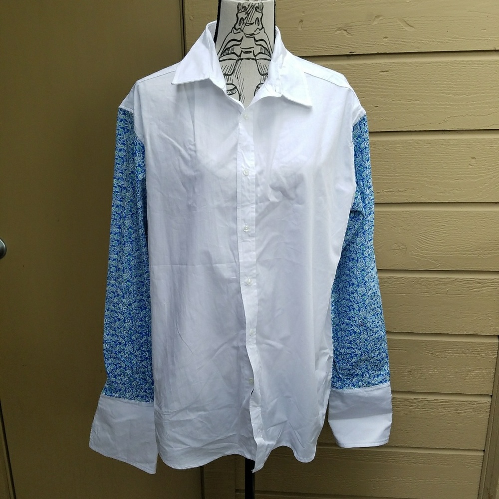 NWOT Flipping Formal Paisley Tuxedo Shirt